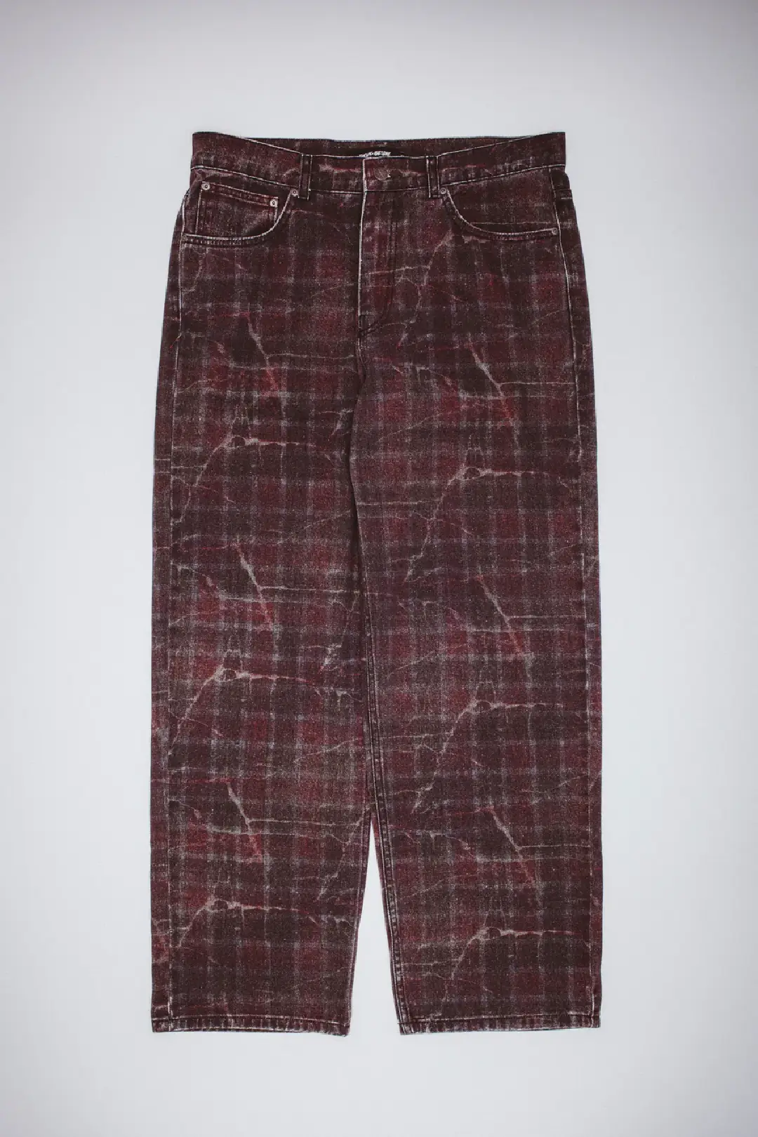 Fucking Awesome Distressed Plaid Fecke Jeans